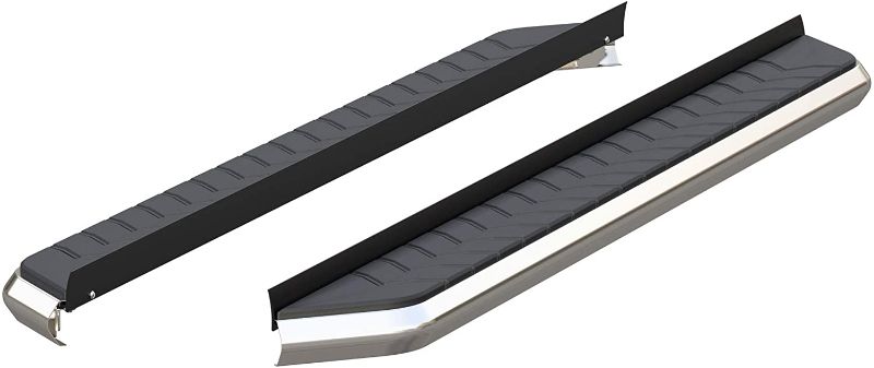 Photo 1 of ARIES 2051867 AeroTread 67-Inch Polished Stainless Steel SUV Running Boards, Brackets Sold Separately