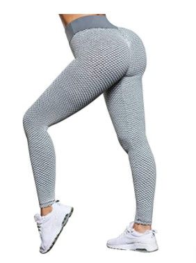 Photo 1 of OMKAGI Sexy Butt Lifting Workout Leggings for Women Textured Booty High Waist Yoga Pant Size Small