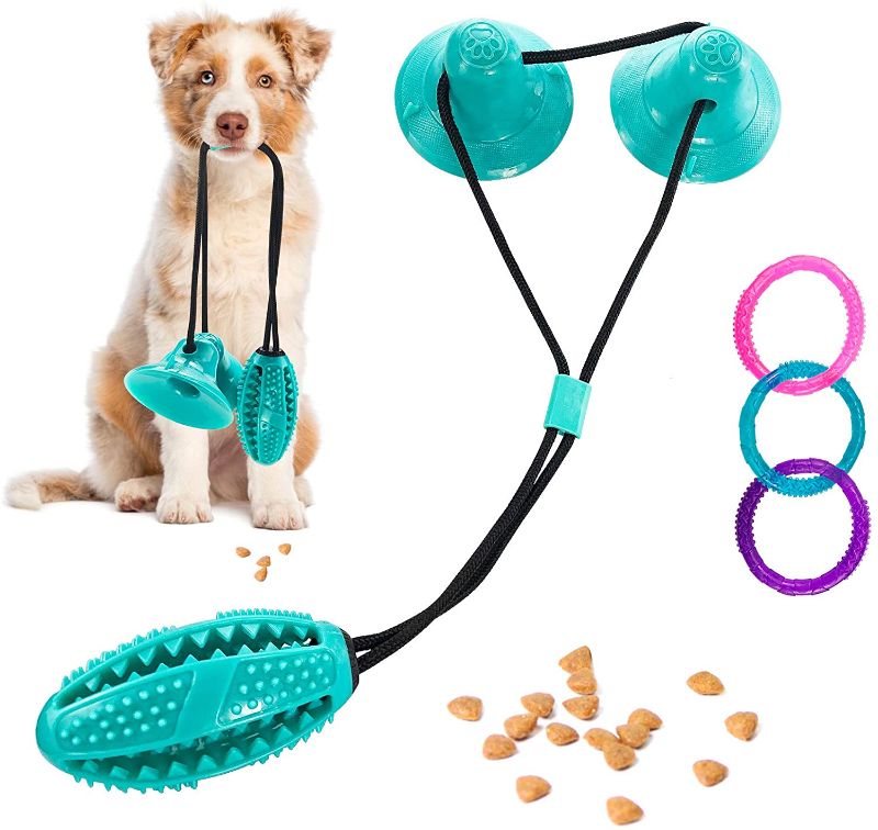 Photo 1 of JHTOPJH Suction Cups Dog Toy Double Suction Cups Tug Toy for Dogs Ball Dog Rope Toy Dog Teeth Cleaning Dog Chew Toy