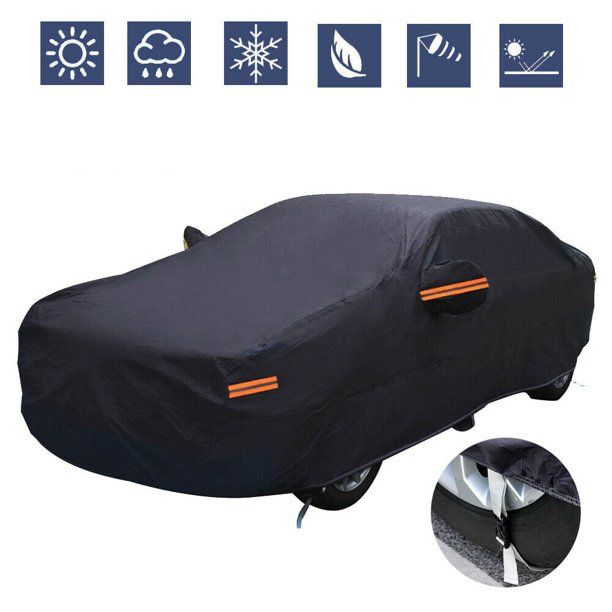 Photo 1 of  Heavy Duty Waterproof Full Car Cover All Weather Protection Outdoor Indoor Use UV Dustproof for Auto SUV Sedan
