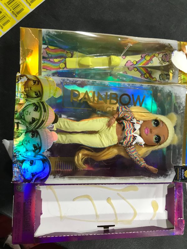 Photo 4 of Rainbow High Winter Break Sunny Madison – Yellow Fashion Doll and Playset with 2 Designer Outfits, Pair of Skis & Accessories, Gift for Kids and Collectors, Toys for Kids Ages 6 7 8+ to 12 Years Old
