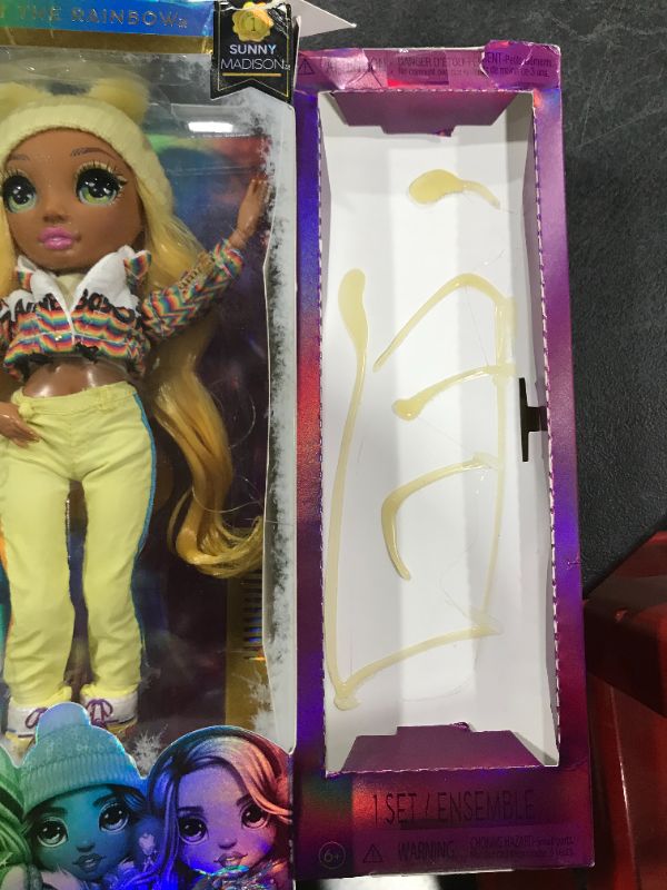 Photo 2 of Rainbow High Winter Break Sunny Madison – Yellow Fashion Doll and Playset with 2 Designer Outfits, Pair of Skis & Accessories, Gift for Kids and Collectors, Toys for Kids Ages 6 7 8+ to 12 Years Old
