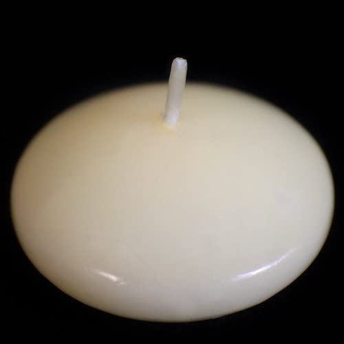 Photo 1 of 2" White Unscented Dripless Floating Tealight Shape Candles Set (50 Pack)
