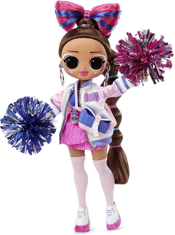 Photo 1 of LOL Surprise OMG Sports Cheer Diva Competitive Cheerleading Fashion Doll with 20 Surprises Including Sparkly Accessories & Reusable Playset, Posable - Gift for Kids, Toys for Girls Boys Ages 4 5 6 7+
