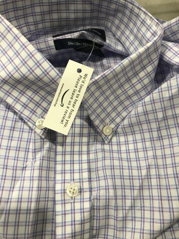 Photo 1 of Buttoned Down Men's Classic-Fit Dress Shirt Pocket Spread Collar
slim 15.5 32