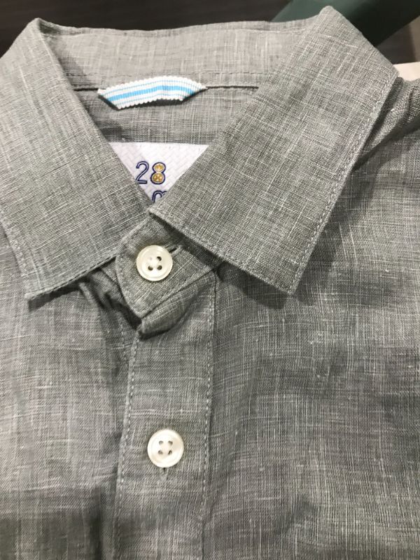 Photo 2 of 28 Palms Men's Standard-Fit Long-Sleeve 100% Linen Shirt
size S