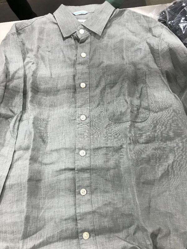 Photo 3 of 28 Palms Men's Standard-Fit Long-Sleeve 100% Linen Shirt
size S
