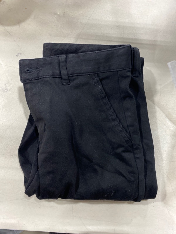 Photo 2 of Bienzoe Boy's School Uniforms Polyester Adjust Waist Flat Front Pants
size 14