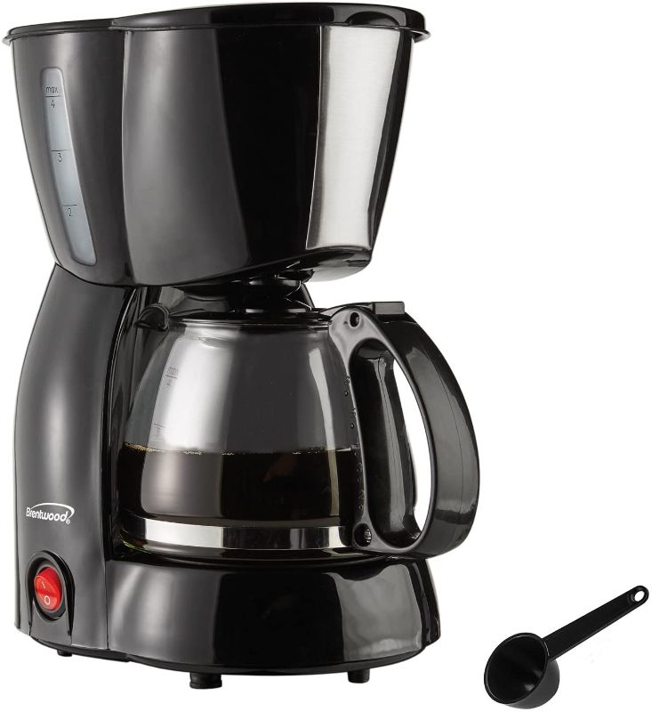 Photo 1 of Brentwood Coffee Maker, 4-Cup, Black
