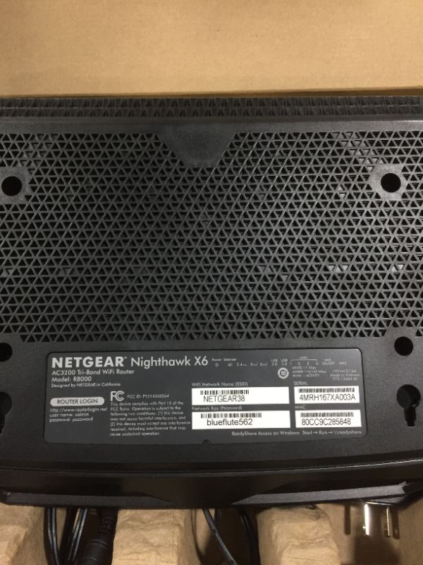 Photo 3 of NETGEAR Nighthawk X6S AC4000 Tri-band WiFi Router, Gigabit Ethernet, MU-MIMO, Compatible with Amazon Echo/Alexa (R8000P)
