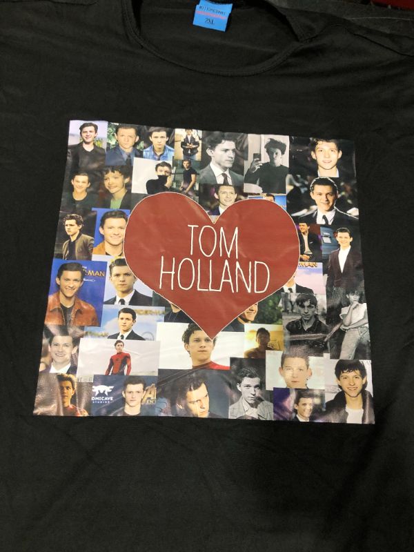 Photo 3 of I love Tom Holland collage Premium Scoop T-Shirt SIZE 2XL