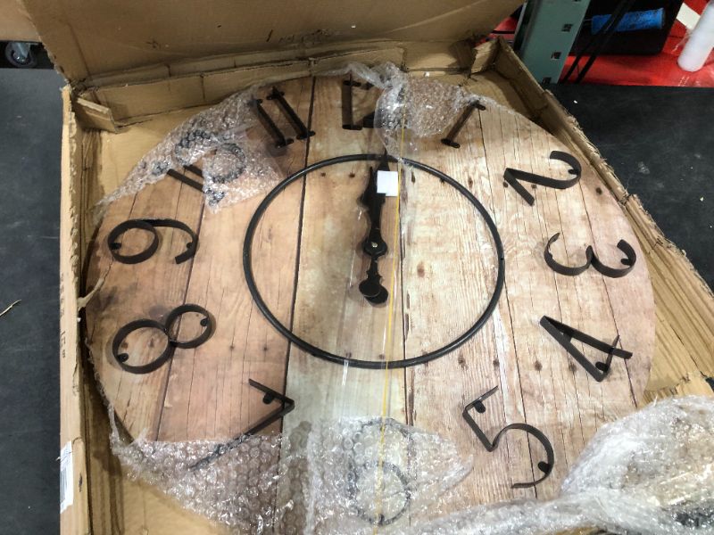 Photo 1 of 28IN WALL MOUNT CLOCK 