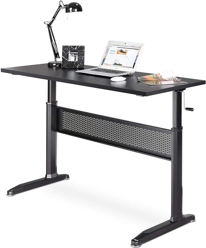 Photo 1 of DEVAISE Height Adjustable Standing Desk, Computer Stand Up Table with Hand Crank
