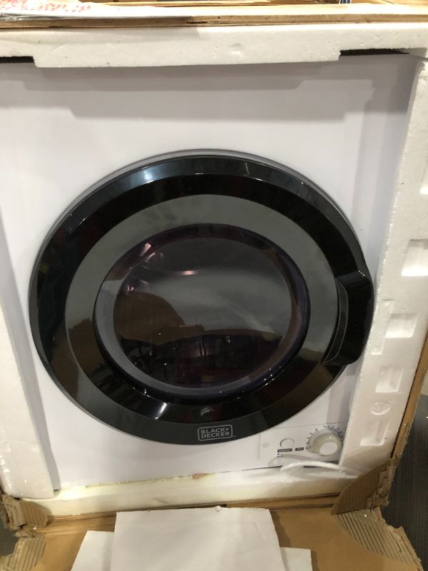 Photo 2 of 3.5 cu. ft. Capacity White Electric Dryer