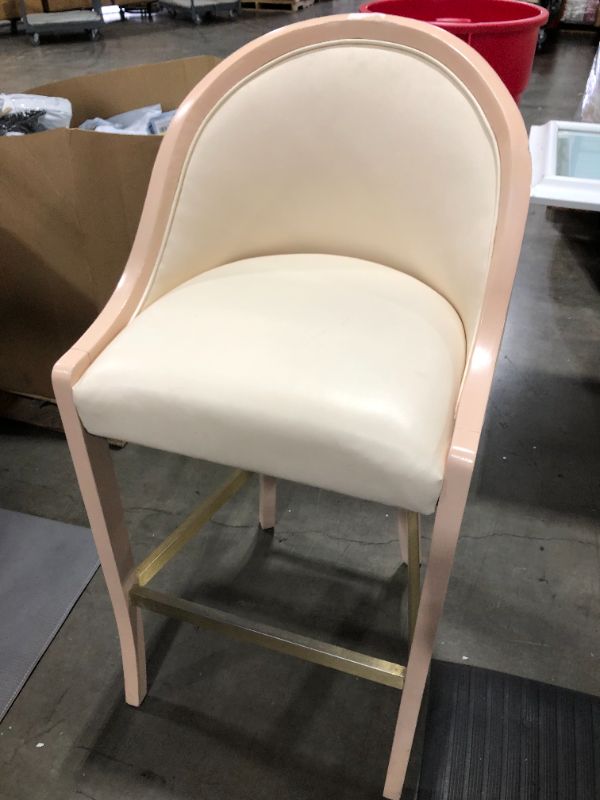 Photo 1 of 3'9 ft high chair beige with white leather