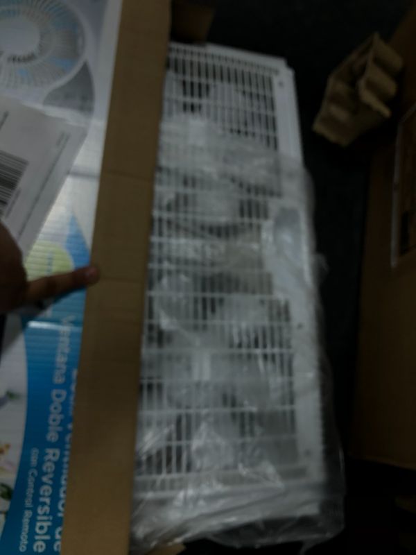 Photo 2 of 9 in. 3-Speed Expandable Reversible Twin Window Fan with Remote Control and Removable Cover and Bug Screen