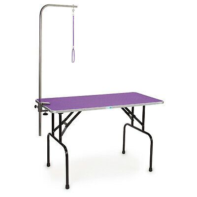 Photo 1 of Master Equipment Foldable Nonslip Pet Grooming Table with Adjustable Leash Arm
