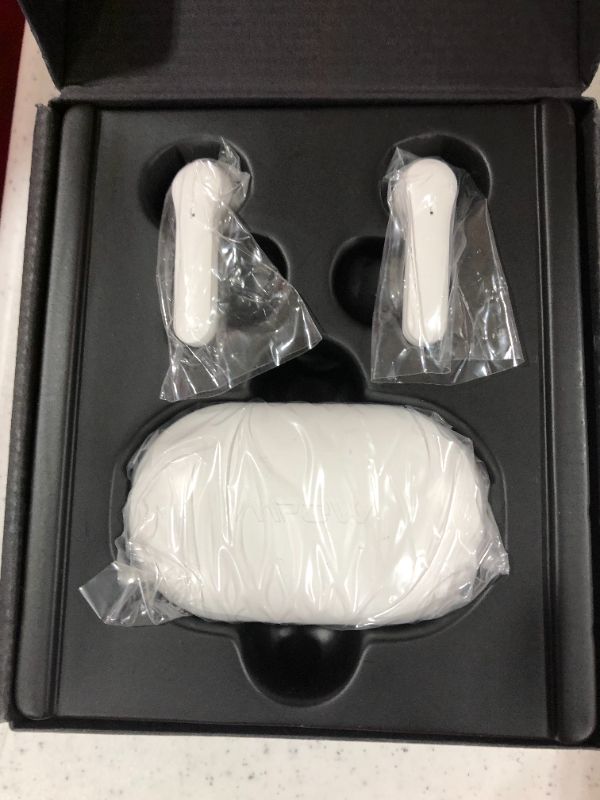 Photo 2 of Mpow MX3 Bluetooth 5.0 Earbuds, IPX7 Waterproof In-Ear Touch Control w/Wireless Charging Case Earbuds, White