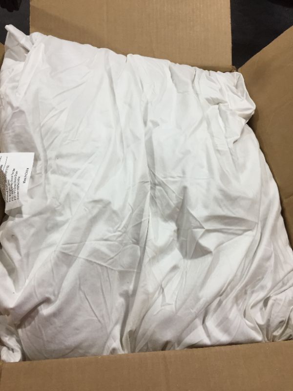 Photo 1 of ComfyDown Set of Two, 95% Feather 5% Down, 24 X 24 Square Decorative Pillow Insert, Sham Stuffer - Made in USA