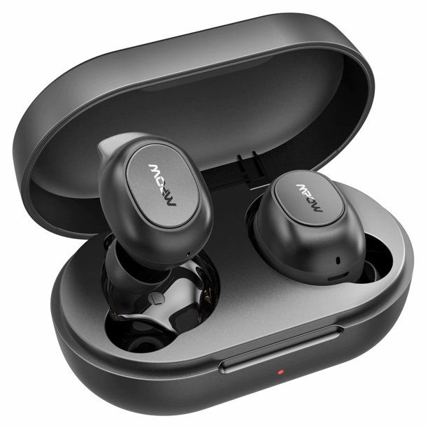 Photo 1 of Wireless Earbuds, Mpow MDots Bluetooth Headphones w/Punchy Bass Sound, Precise Control Wireless Earphones, IPX6 Waterproof Sport Earbuds, 20 Hrs w/Twin&Mono Mode/Mics, Black