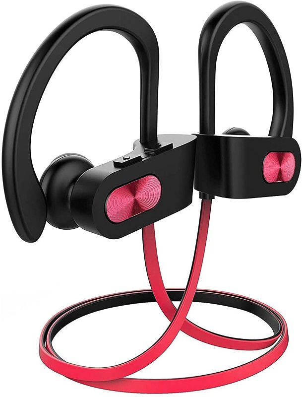 Photo 1 of 3pk Bluetooth Headphones V5.0,Running Headphones w/16 Hrs Playtime, Bass+ HD Stereo Wireless Sports Earphones w/IPX7 Waterproof Earbuds in Ear for Workout, Gym w/CVC6.0 Noise Cancelling Mic Red