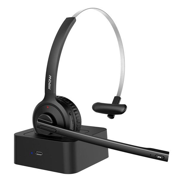 Photo 1 of 3pk Mpow Mpow M5 Pro Bluetooth Headsets Over-ear Clear Noise Cancelling Headphones With Microphone&Charging Case