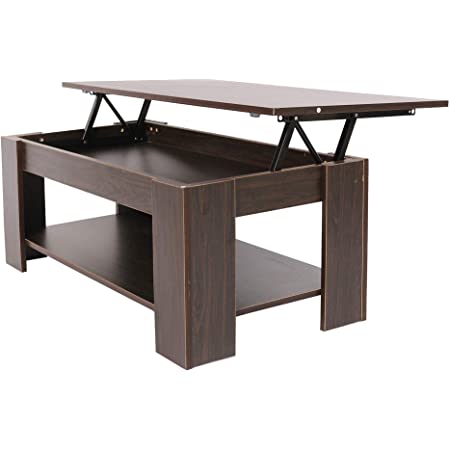 Photo 1 of WoodPod Modern Lift Top Coffee Table, with Pop-Up Hidden Compartment and Storage Shelves, for Living Room Reception Room Office, Minimalist Basic Accent Center Table, Espresso Brown
Brand: WoodPod