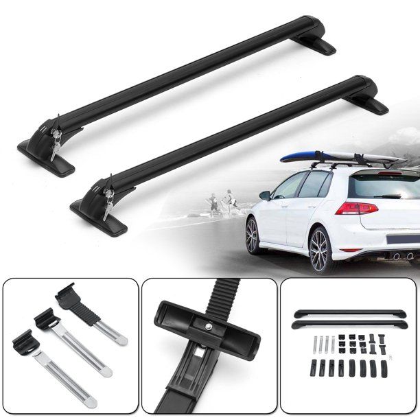 Photo 1 of 41.3"universal Roof Rack Cross Bars, Luggage Rack for Suv, Universal Roof Rack, Universal Cross Bar, Cargo Rack, Adjustable Aluminum Cargo Carrier Rooftop Luggage Crossbars
