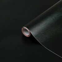 Photo 1 of 67.5cm x 2m dc fix MATT BLACK sticky back plastic vinyl wrap film
