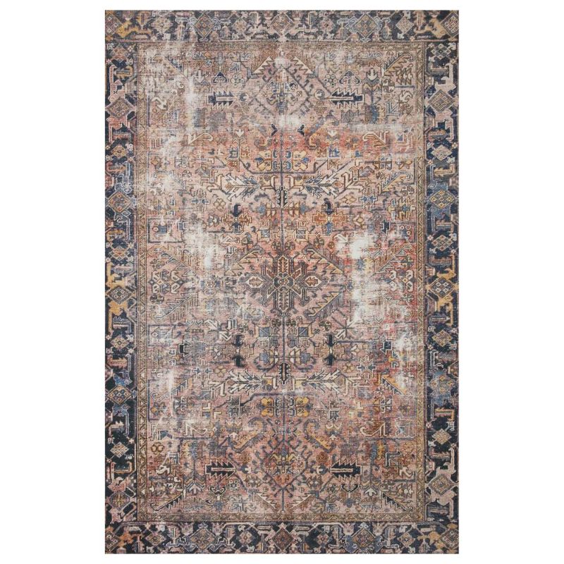 Photo 1 of Chris Loves Julia x Loloi Jules 7'6" x 9'6" Terracotta and Multicolor Area Rug
