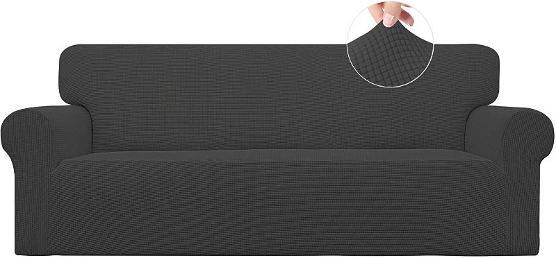 Photo 1 of Easy-Going Stretch Sofa Slipcover 1-Piece Couch Sofa Cover Furniture Protector Soft with Elastic Bottom for Kids, Spandex Jacquard Fabric Small Checks(Sofa...
