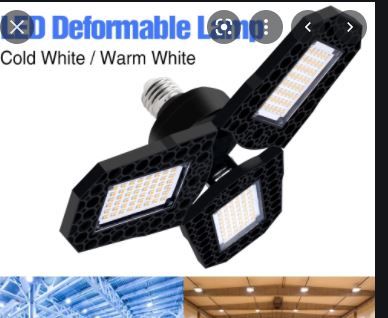 Photo 1 of Deformable Lamp 110V Lampara LED E27 80W 60W 40W LED Bulb Garage Light LED Lamp 220V High Bay Light Factory Warehouse Lighting
