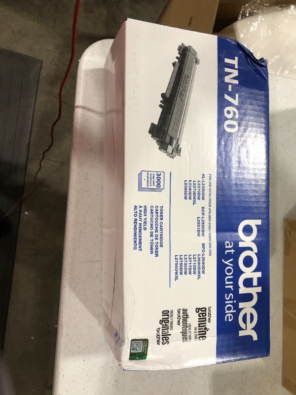 Photo 2 of Brother TN-760 Black Toner Cartridge, High Yield
