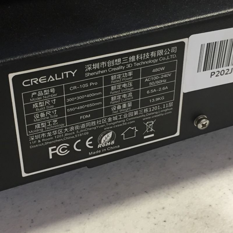 Photo 12 of Creality Official CR-10s pro v2 with BL touch automatic leveling fdm 3d printer machine
