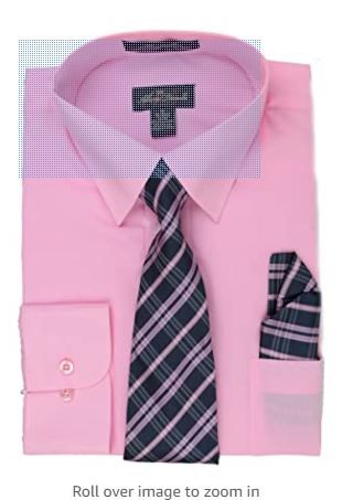 Photo 1 of Alberto Danelli Men's Long Sleeve Dress Shirt with Matching Tie and Handkerchief Set.Size XL (18)

