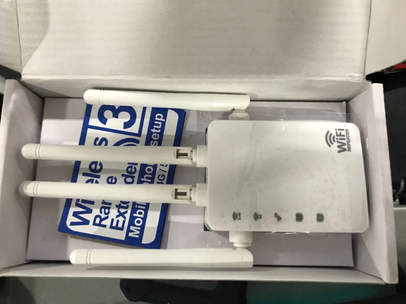 Photo 1 of WiFi Extender, Signal Range Booster for Home, 1200mbps, Dual Band, Wireless Repeater Extender, with 2 ethernet Port, 4 Antennas,wi-fi Signal Amplifier, Wall Plug Internet Booster to Smart Device