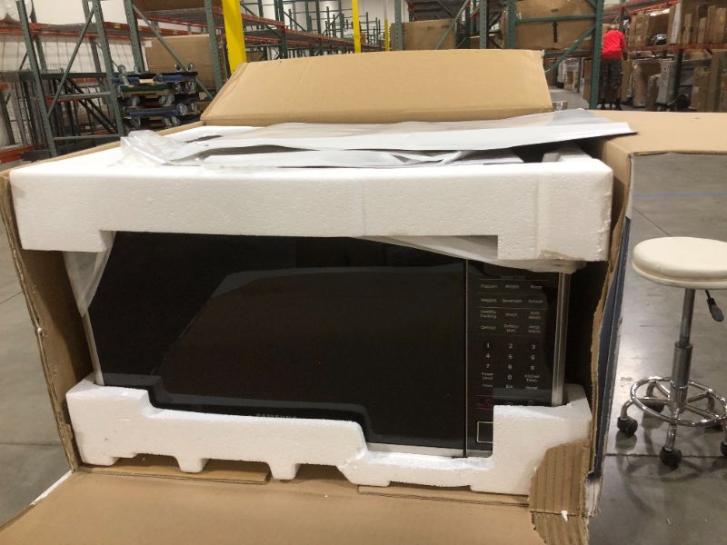 Photo 2 of 1.4 cu. ft. Countertop Microwave with Sensor Cooking in Stainless Steel
