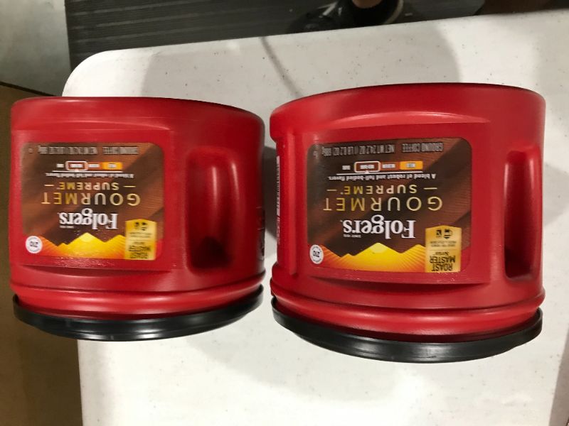 Photo 2 of 2pk Folgers Gourmet Supreme Medium Dark Roast Ground Coffee, 24.2 Ounces (Best Before September 20th 2022)