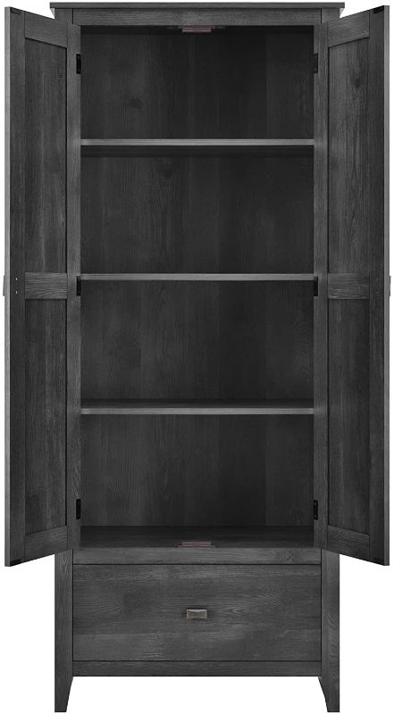 Photo 2 of Ameriwood Home Farmington Wide Storage Cabinet, 30", Rustic Gray