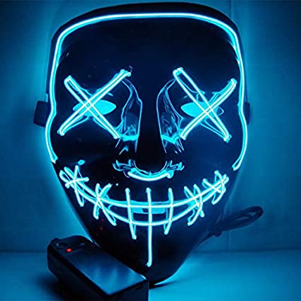 Photo 1 of 2 PACK Halloween Mask LED Light Up Mask Scary Mask for Halloween Carnival Festival Party
COLOR MAY VARY BATTERIES NOT INCLUDED 