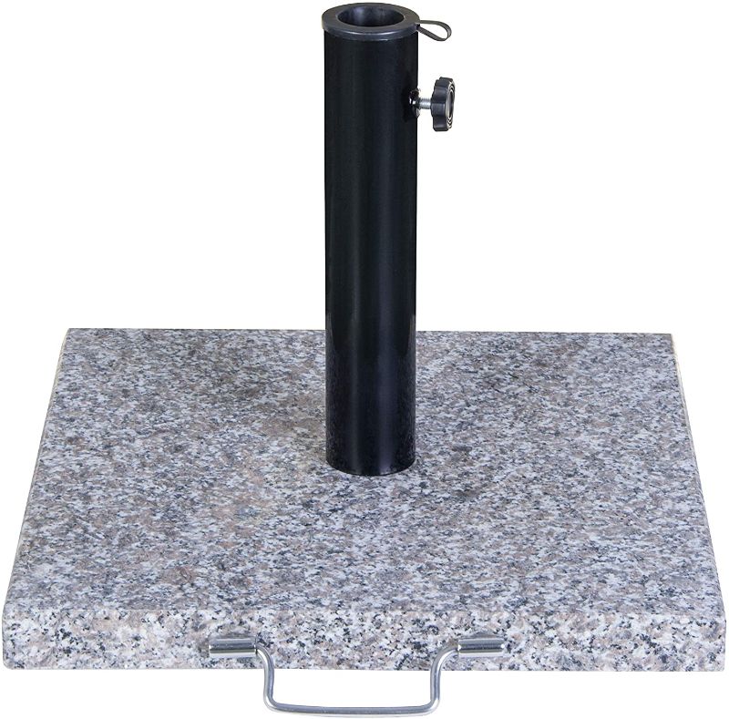 Photo 1 of Bond Manufacturing 39012A 42lb Granite Umbrella Base, Brown/Gray
