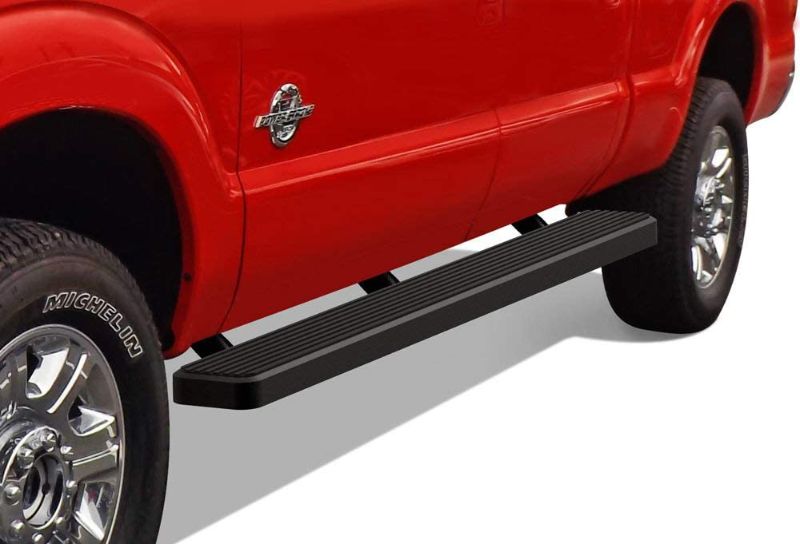 Photo 1 of APS IBFZ3988 Black 6" Running Board Side Step (iBoard Third Generation, For Selected Ford F-250/F-350/F-450 Crew Cab, Aluminum)
