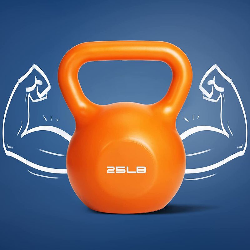 Photo 1 of 25lb Orange Kettlebell Weight