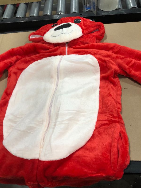 Photo 1 of Youth Kid's REINDEER ONESIE Red