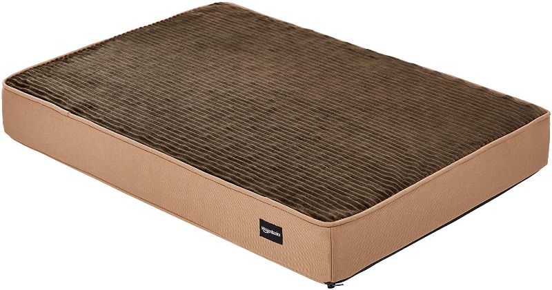 Photo 1 of Amazon Basics Memory Foam Pet Bed Brown, Medium size