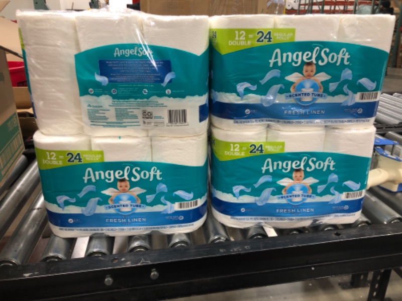 Photo 1 of Angel Soft Toilet Paper with Fresh Linen Scent, 48 Double Rolls= 96 Regular Rolls, 200+ 2-Ply Sheets Per Roll
