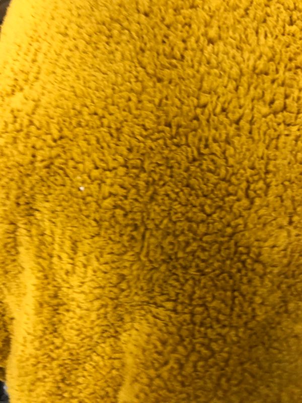 Photo 3 of Brooklyn Loom - BK3168MUKG-4500 Marshmallow Sherpa Bed Blanket, King, Mustard

