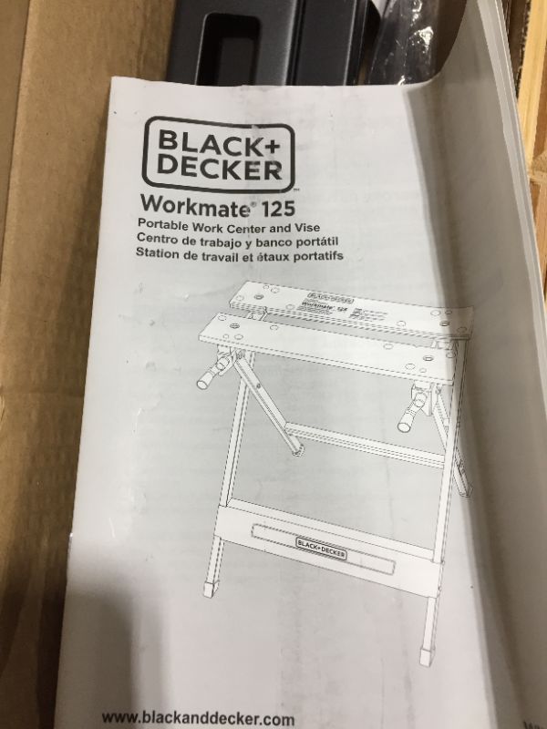 Photo 2 of BLACK+DECKER Workmate Portable Workbench, 350-Pound Capacity (WM125)