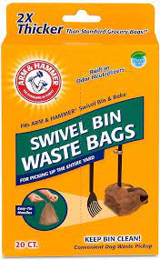 Photo 1 of Arm & Hammer Swivel Bin Waste Bags, 20 count 2pk