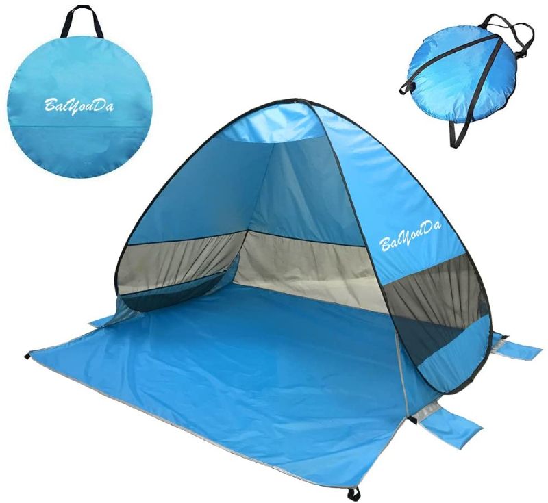 Photo 3 of Automatic Pop Up Beach Tent Sun Shelter Cabana 2-3 Person UV Protection Beach Shade with Carry Bag for Outdoor Activities
Brand: BaiYouDa